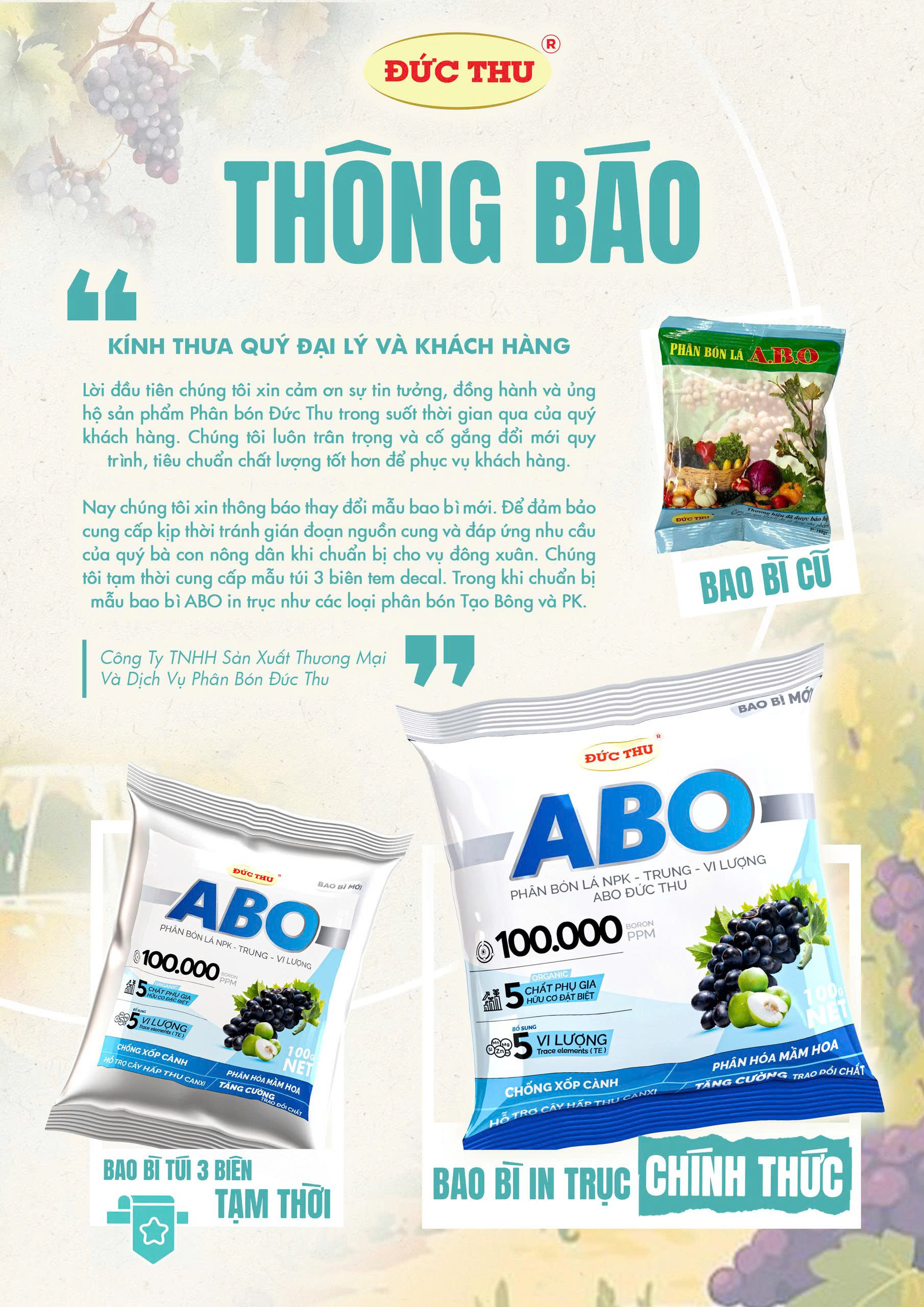 Thay đổi bao bì A.B.O